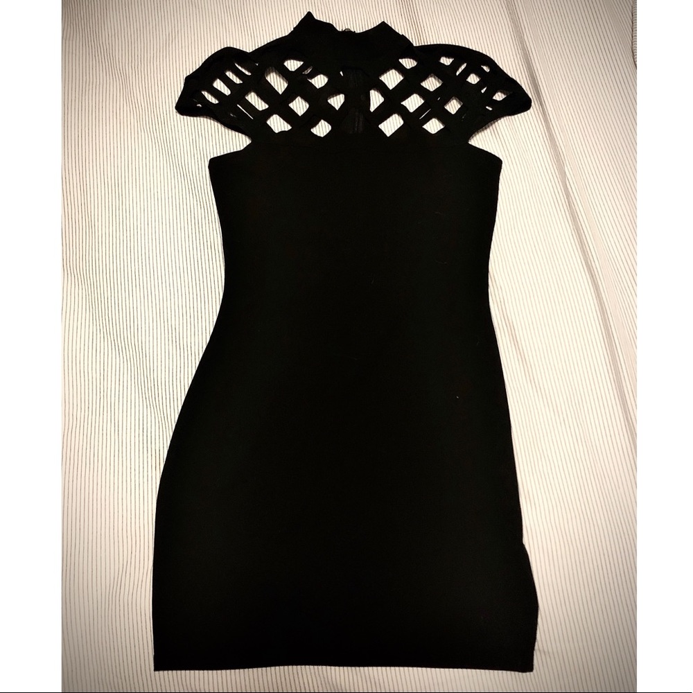 Mini black dress